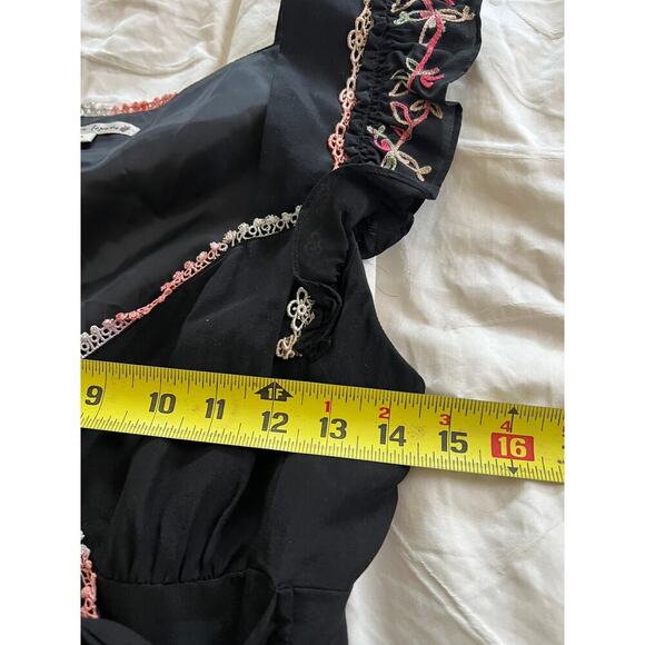 Nanette Lepore Birds Of Paradise 100% Silk Wrap Blouse, Size 4 - Picture 4 of 7